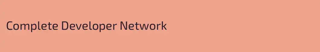 Complete Developer Network